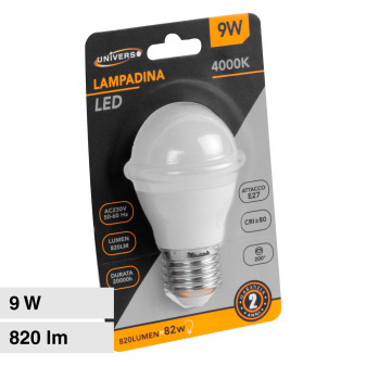Aigostar Lampadine LED E27 5W Luce Bianca Fredda 6500K 420 Lumen, Mini  Globo Lampadina Pacco da 10 : : Illuminazione