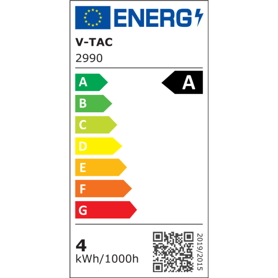 VT-2334 Lampadina LED E27 4W A60 Filament Vetro V-Tac