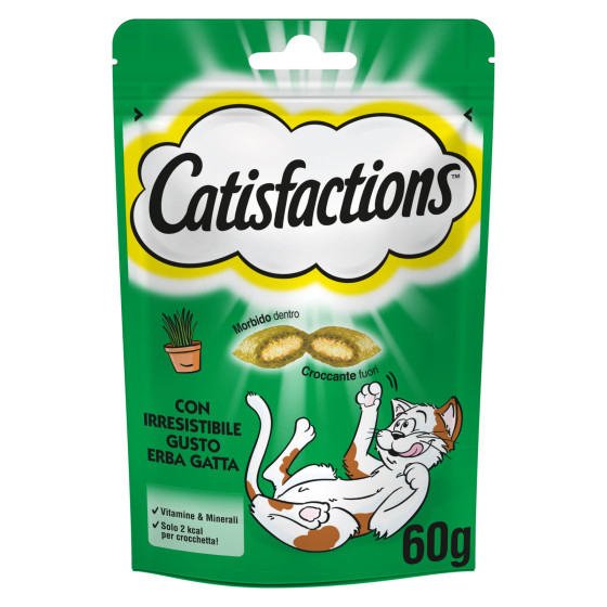 Snack all'Erba Gatta per Gatti - Confezione 60g Catisfactions