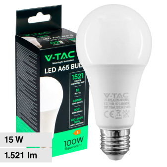 V-Tac VT-2015 Lampadina LED E27 15W A65 Goccia SMD - SKU 214453 / 214454 /...