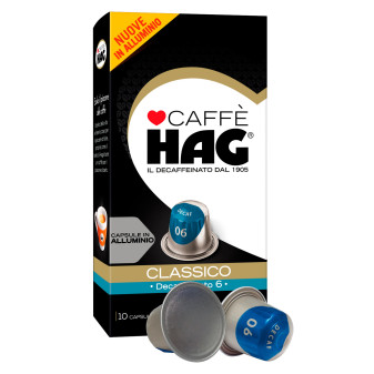 Hag Caffè Decaffeinato Classico Capsule in Alluminio con Intensità 6...