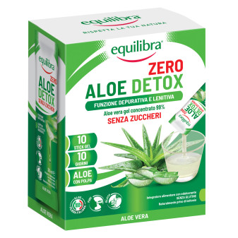 Equilibra Aloe Detox Zero Integratore Depurativo Lenitivo Gel Monodose Senza...