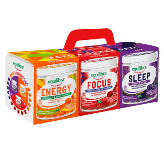 Equilibra Have a Gummy Day Kit Energy + Focus + Sleep Integratori...