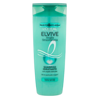 L'Oréal Paris Elvive Argilla Straordinaria Shampoo Idratante 72H per Capelli...