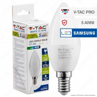 V-TAC Lampadina LED E14 4,5W a Candela Compatibile con Google Home e A –  EVOLUCE STORE