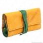 Immagine 1 - Il Morello Pocket Mini Portatabacco in Vera Pelle Colore Giallo e