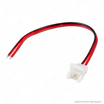Connettore Flessibile per Strip LED di larghezza 10mm Innesto rapido  tramite clip 2 Pin
