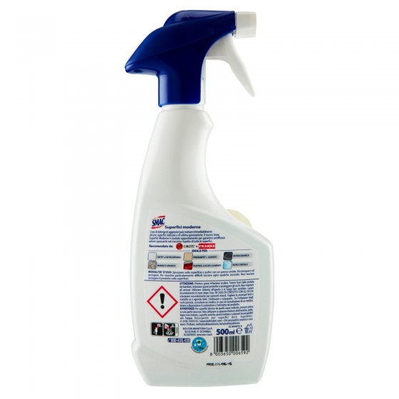 Smac - Sgrassatore Spray per Superfici Moderne e Delicate